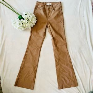 Tan Redial Coated Denim Pants